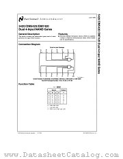 JM38510/00102BCA datasheet pdf National Semiconductor