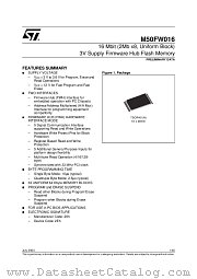 M50FW016N1 datasheet pdf ST Microelectronics