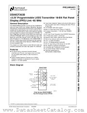 DS90CF363BMT datasheet pdf National Semiconductor