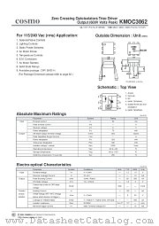 KMOC3062 datasheet pdf Cosmo Electronics