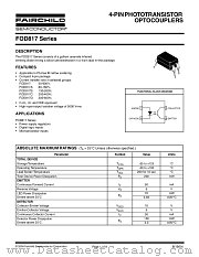 FOD817BW datasheet pdf Fairchild Semiconductor