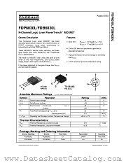 FDP6030L_NL datasheet pdf Fairchild Semiconductor