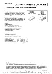 CXA1561M datasheet pdf SONY