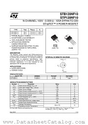 STB120NF10 datasheet pdf ST Microelectronics
