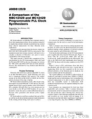NBC12429FAR2 datasheet pdf ON Semiconductor