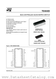 TEA6420DT datasheet pdf ST Microelectronics