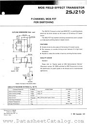 2SJ210-T1B datasheet pdf NEC