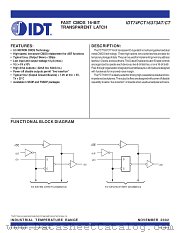 IDT74FCT16373CTPA datasheet pdf IDT