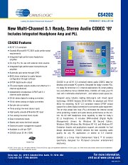 CS4202 datasheet pdf Cirrus Logic