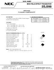 2SJ598 datasheet pdf NEC