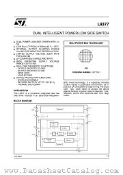 L9377 datasheet pdf ST Microelectronics
