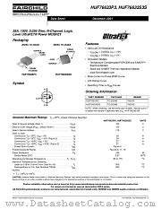 HUF76633S3ST datasheet pdf Fairchild Semiconductor