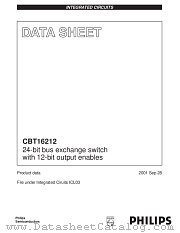 CBT16212DGG datasheet pdf Philips