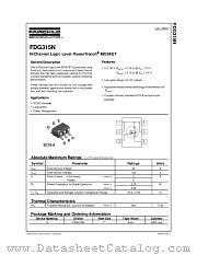 FDG315N_NL datasheet pdf Fairchild Semiconductor