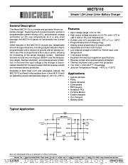 MIC79110 datasheet pdf Micrel Semiconductor