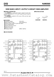 NJM2585 datasheet pdf New Japan Radio