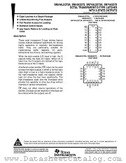 SNJ54AS373FK datasheet pdf Texas Instruments