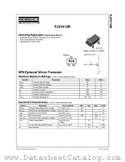 FJV3110RMTF datasheet pdf Fairchild Semiconductor