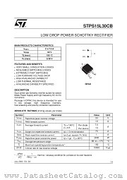 STPS15L30C datasheet pdf ST Microelectronics