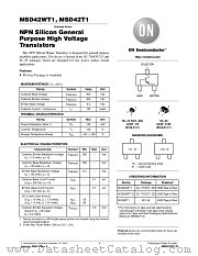 MSD42WT1G datasheet pdf ON Semiconductor