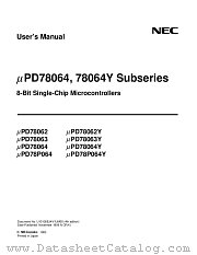 UPD78063YGC-XXX-3B9 datasheet pdf NEC