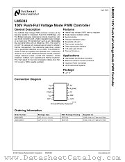 LM5033SD datasheet pdf National Semiconductor
