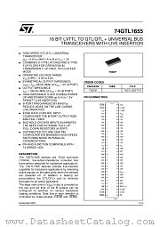 74GTL1655 datasheet pdf ST Microelectronics