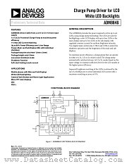 ADM8846ACP-REEL7 datasheet pdf Analog Devices
