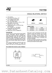 74V1T66 datasheet pdf ST Microelectronics