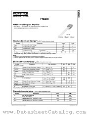 PN3569_D75Z datasheet pdf Fairchild Semiconductor