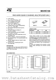 M54HC158D datasheet pdf ST Microelectronics