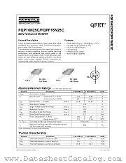FQP16N25C datasheet pdf Fairchild Semiconductor
