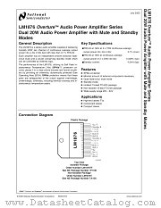 LM1876TF datasheet pdf National Semiconductor