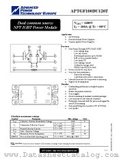 APTGF100DU120T datasheet pdf Advanced Power Technology