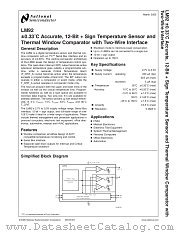 LM92CIM datasheet pdf National Semiconductor