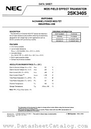 2SK3405-ZJ datasheet pdf NEC