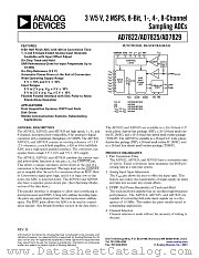 AD7825BRZ-REEL datasheet pdf Analog Devices