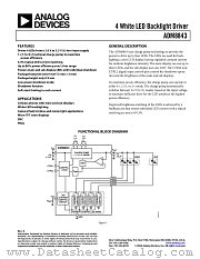 ADM8843ACPZ-REEL7 datasheet pdf Analog Devices