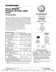MTD20P06HDL datasheet pdf ON Semiconductor