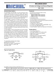 MIC39500 datasheet pdf Micrel Semiconductor