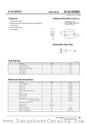 G1A120000 datasheet pdf Cosmo Electronics