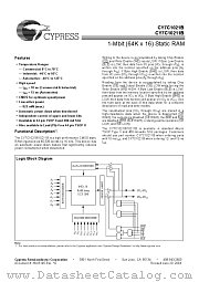 CY7C1021BL-15VC datasheet pdf Cypress