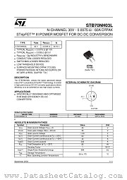 STB70NH03L datasheet pdf ST Microelectronics
