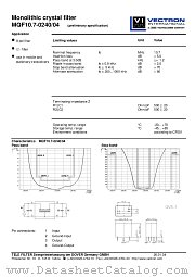 MQF10.7-0240/04 datasheet pdf Vectron