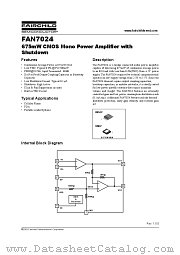 FAN7024MU datasheet pdf Fairchild Semiconductor