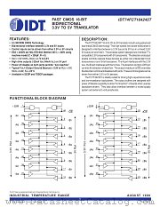 IDT74FCT164245TPA datasheet pdf IDT