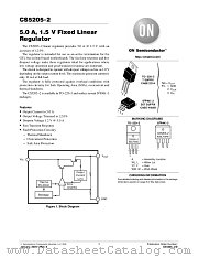 CS5205-2GDP3 datasheet pdf ON Semiconductor