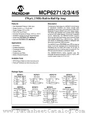 MCP6271-E/P datasheet pdf Microchip