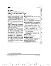 PC16552DV datasheet pdf National Semiconductor