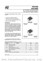 PD57006TR datasheet pdf ST Microelectronics
